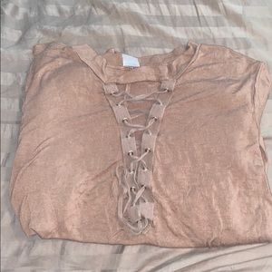 Long sleeve stretchy top with adjustable chest!